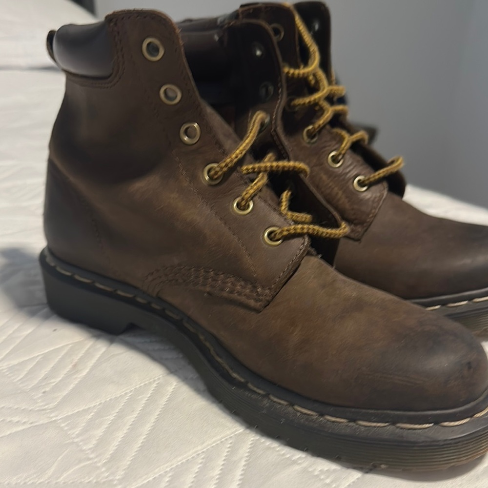 Dr. Martens Dark Brown Leather Boots